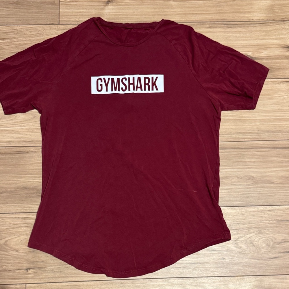Gymshark Maroon Tee with Logo
